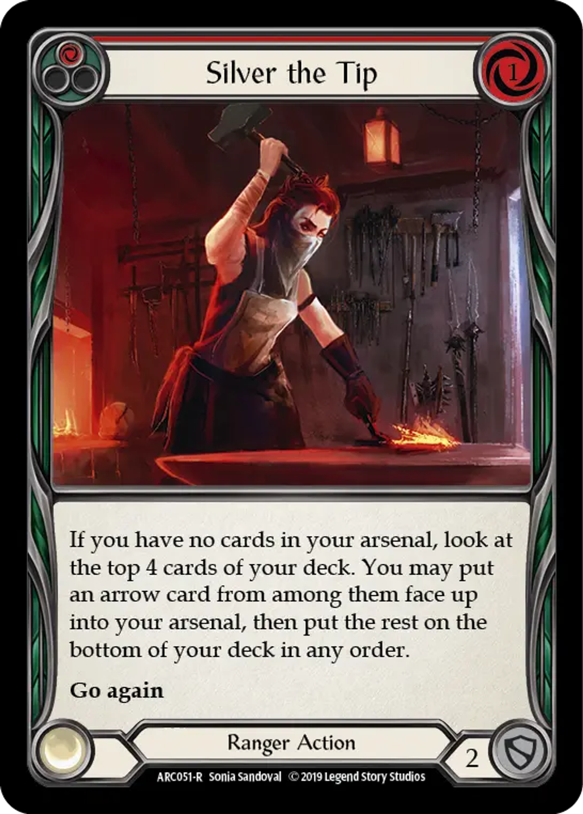Silver the Tip (Red) — Arcane Rising — Flesh and Blood