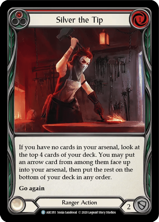 Silver the Tip (Red) — Arcane Rising - Unlimited — Flesh and Blood