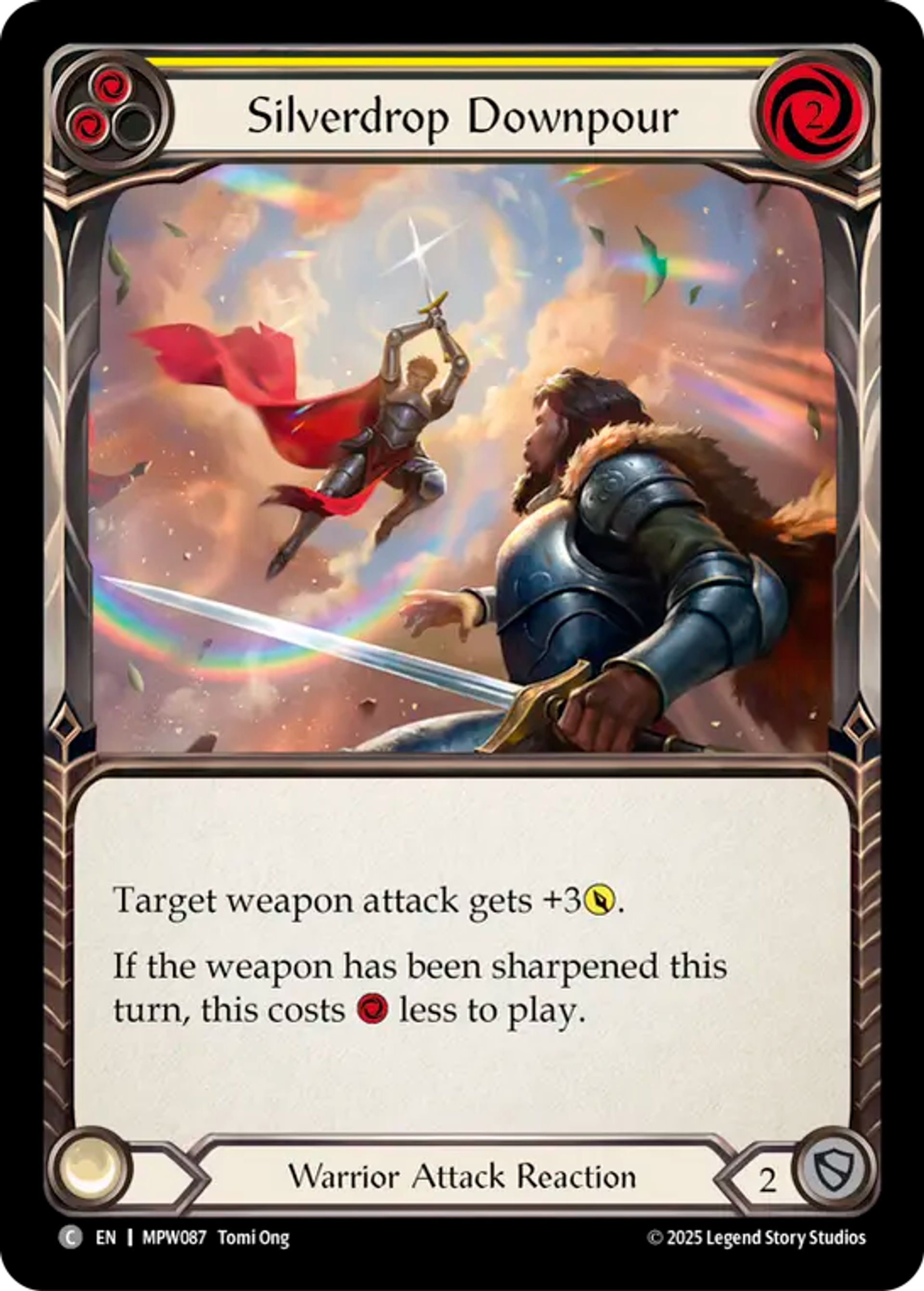 Silverdrop Downpour (Yellow) — Mastery Pack Warrior — Flesh and Blood
