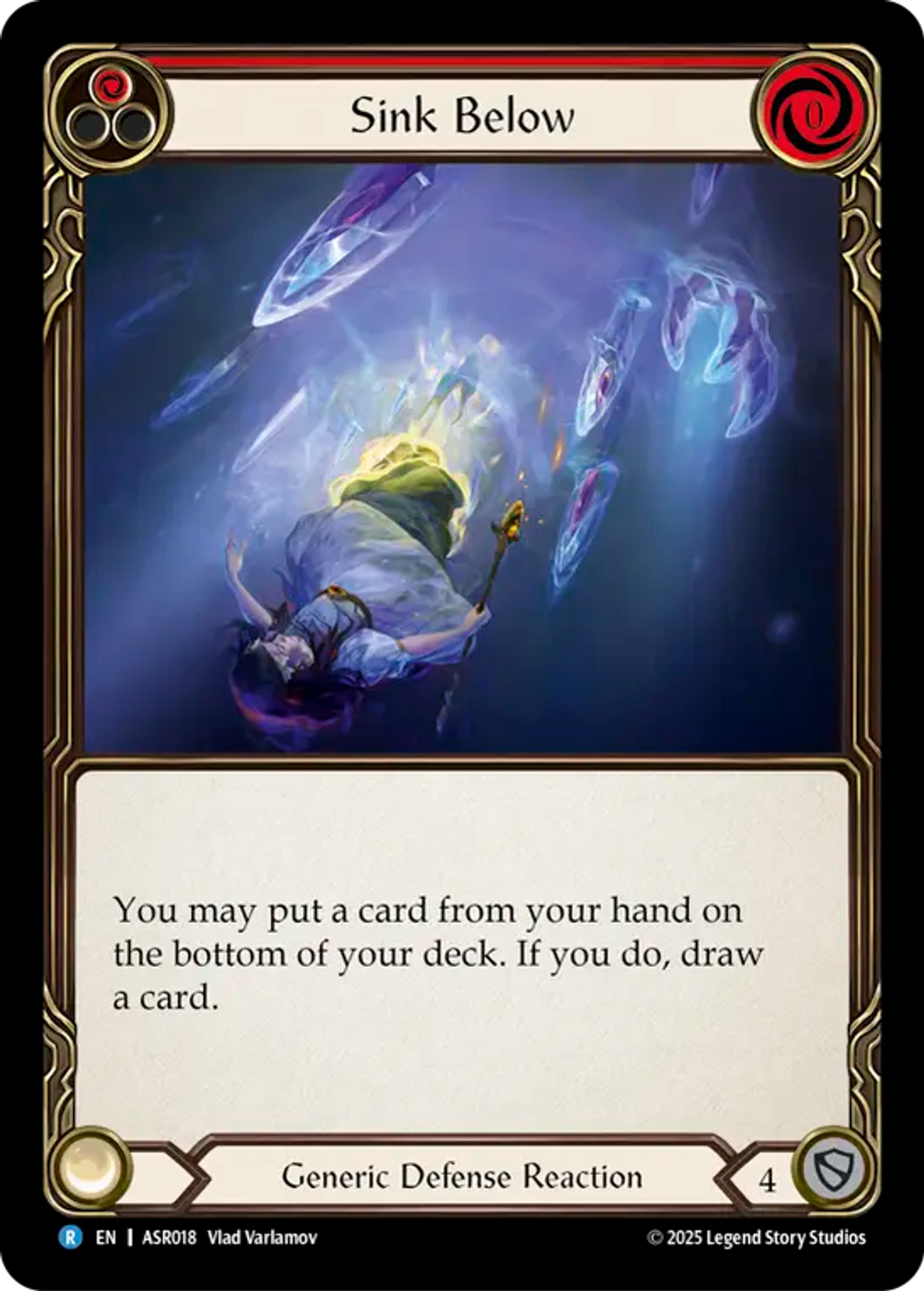 Sink Below (Red) — Armory Deck - Ira, Scarlet Revenger — Flesh and Blood