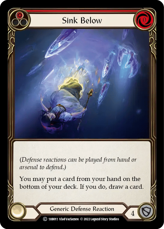 Sink Below (Red) — Bravo - Blitz Deck — Flesh and Blood