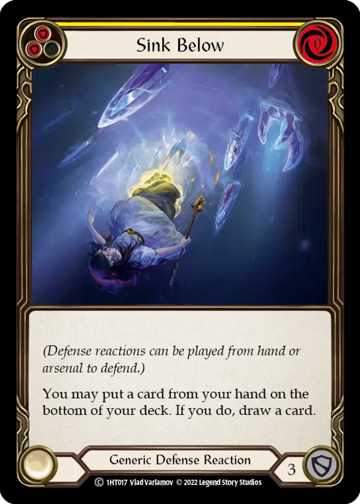 Sink Below (Yellow) from Dorinthea - Blitz Deck - Flesh and Blood