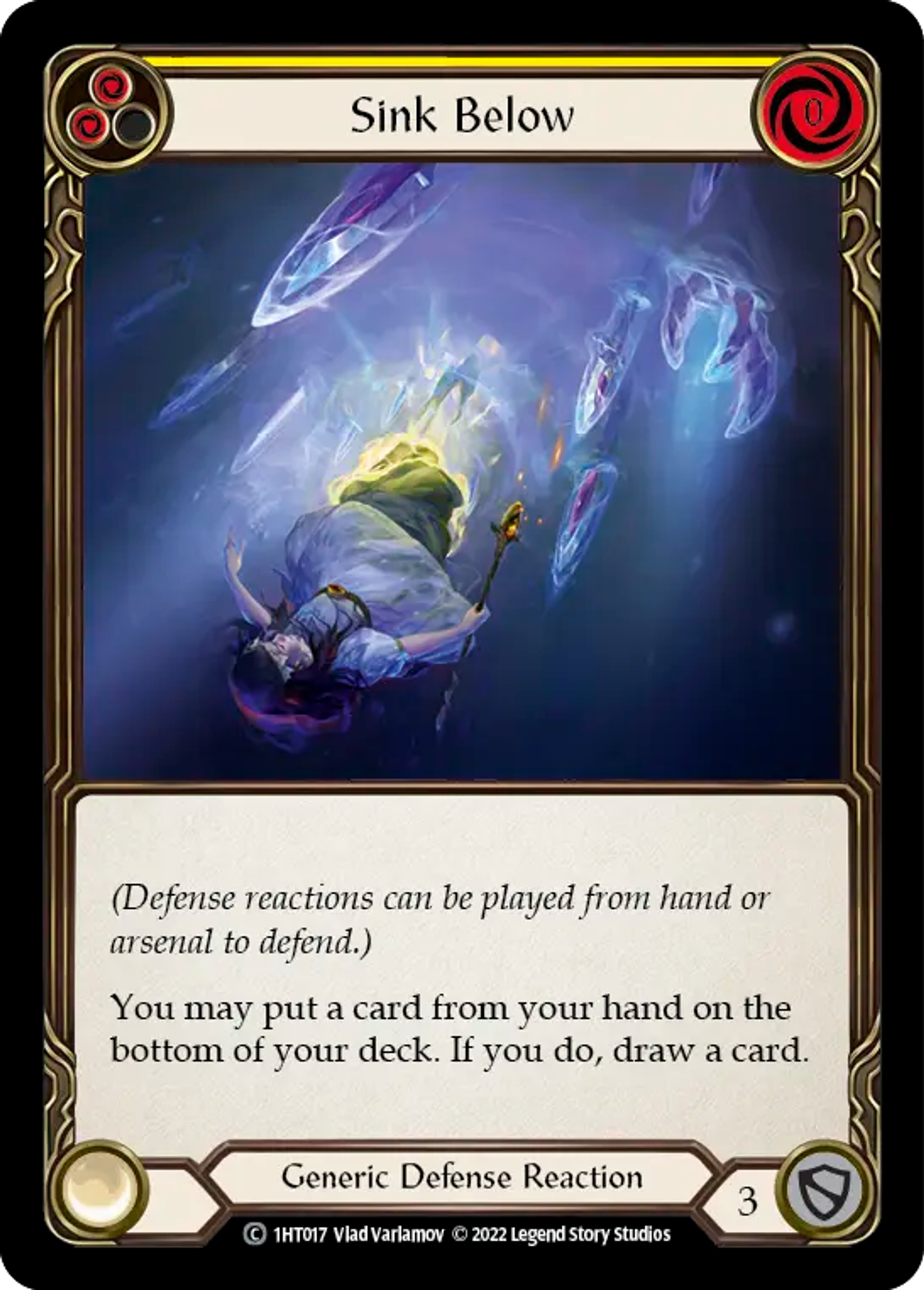 Sink Below (Yellow) — Dorinthea - Blitz Deck — Flesh and Blood