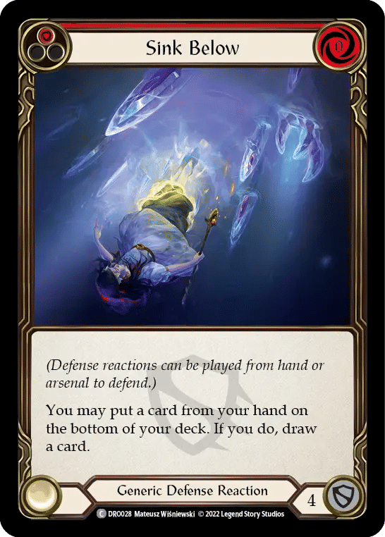 Sink Below (Red) — Dromai - Blitz Deck — Flesh and Blood