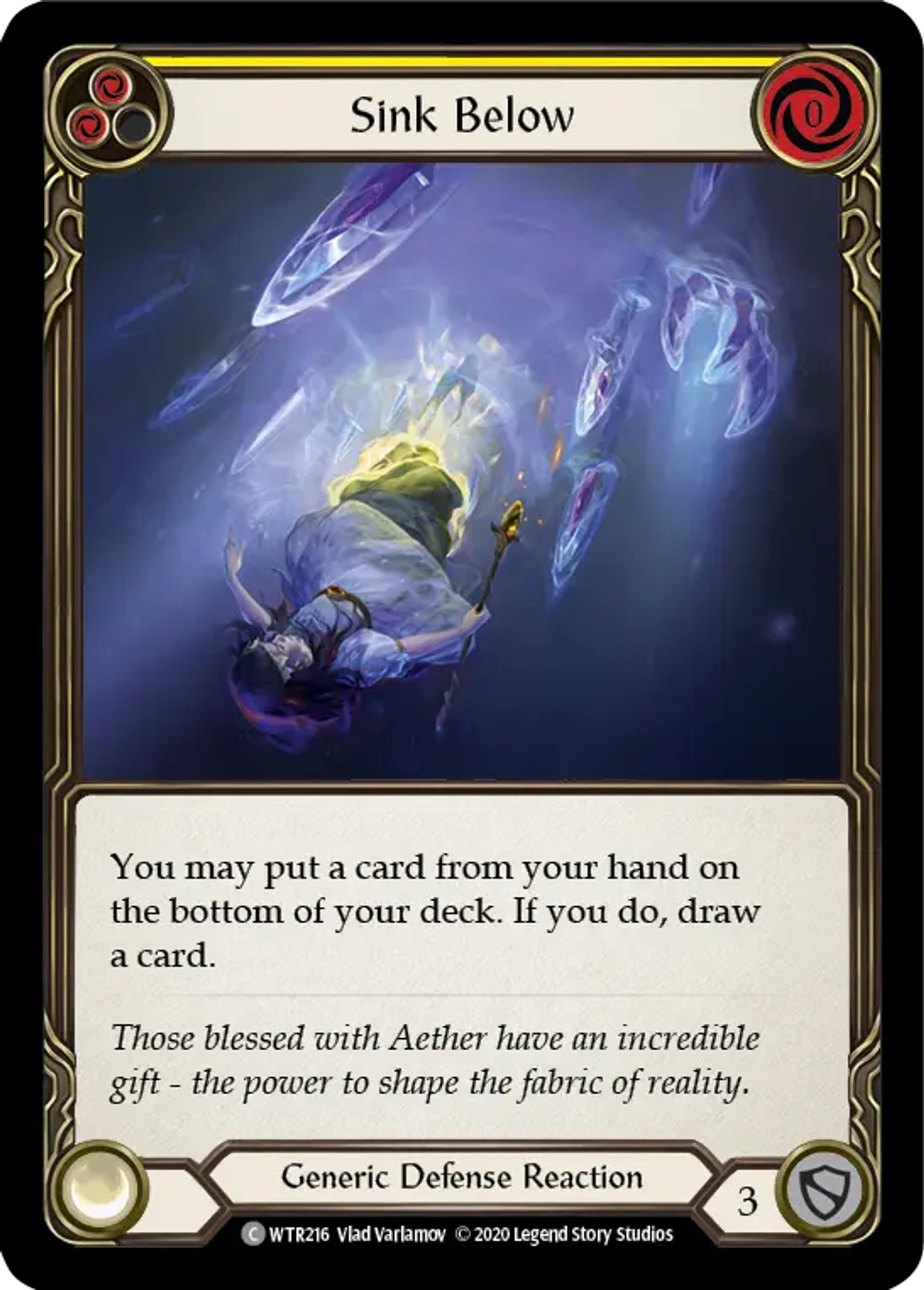 Sink Below (Yellow) — Welcome to Rathe - Unlimited — Flesh and Blood
