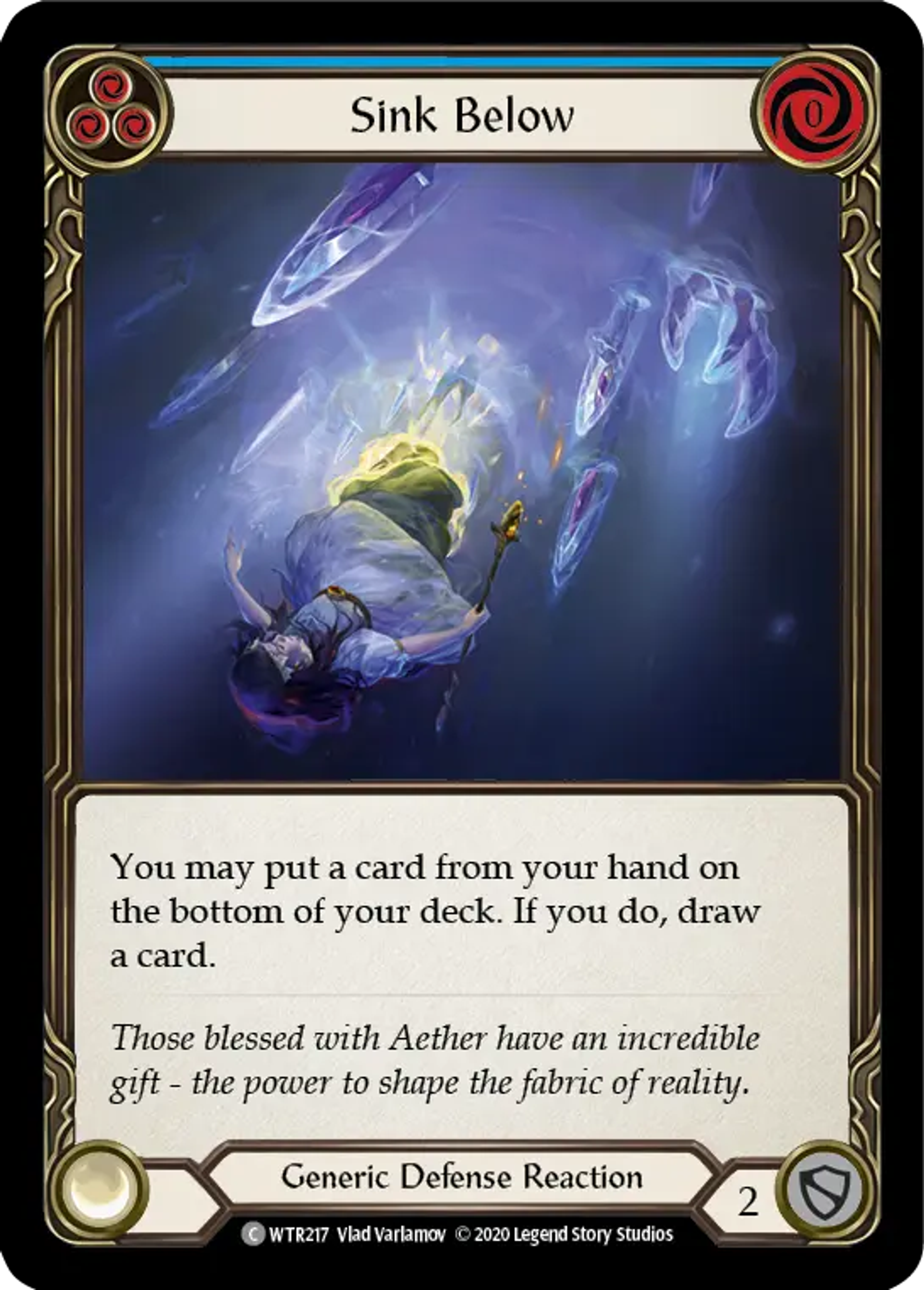 Sink Below (Blue) — Welcome to Rathe - Unlimited — Flesh and Blood