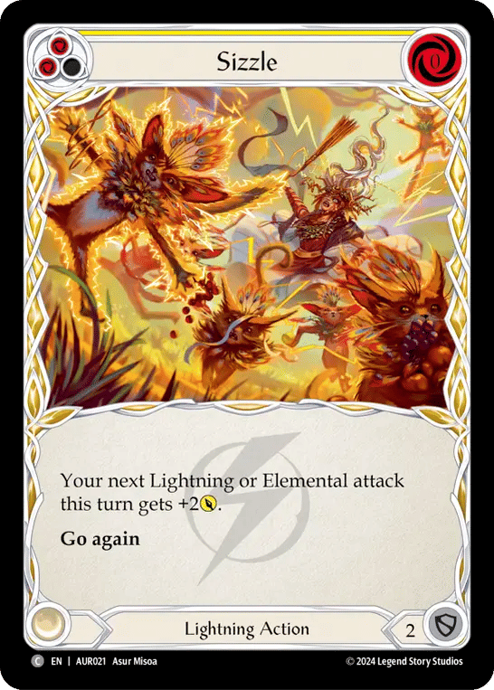 Sizzle (Yellow) — 1st Strike - Aurora — Flesh and Blood