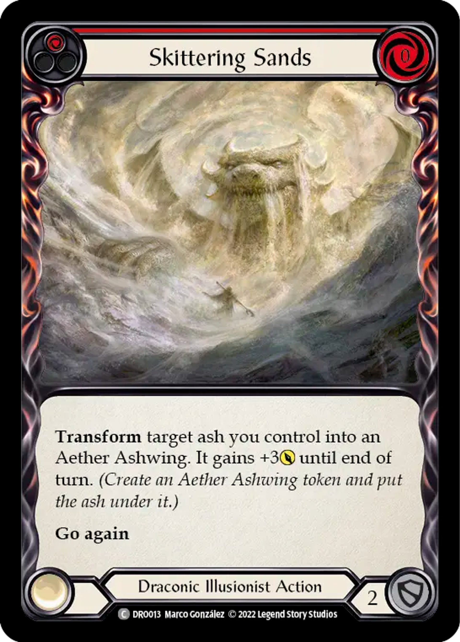 Skittering Sands (Red) — Dromai - Blitz Deck — Flesh and Blood