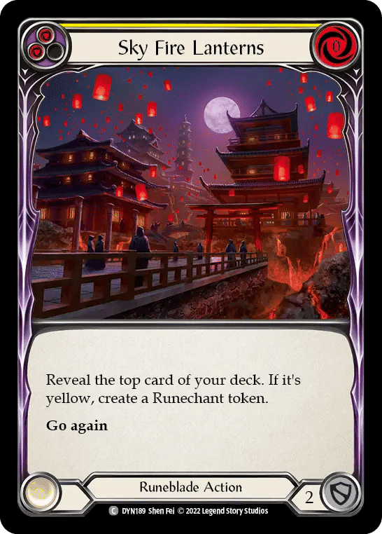 Sky Fire Lanterns (Yellow) — Dynasty — Flesh and Blood