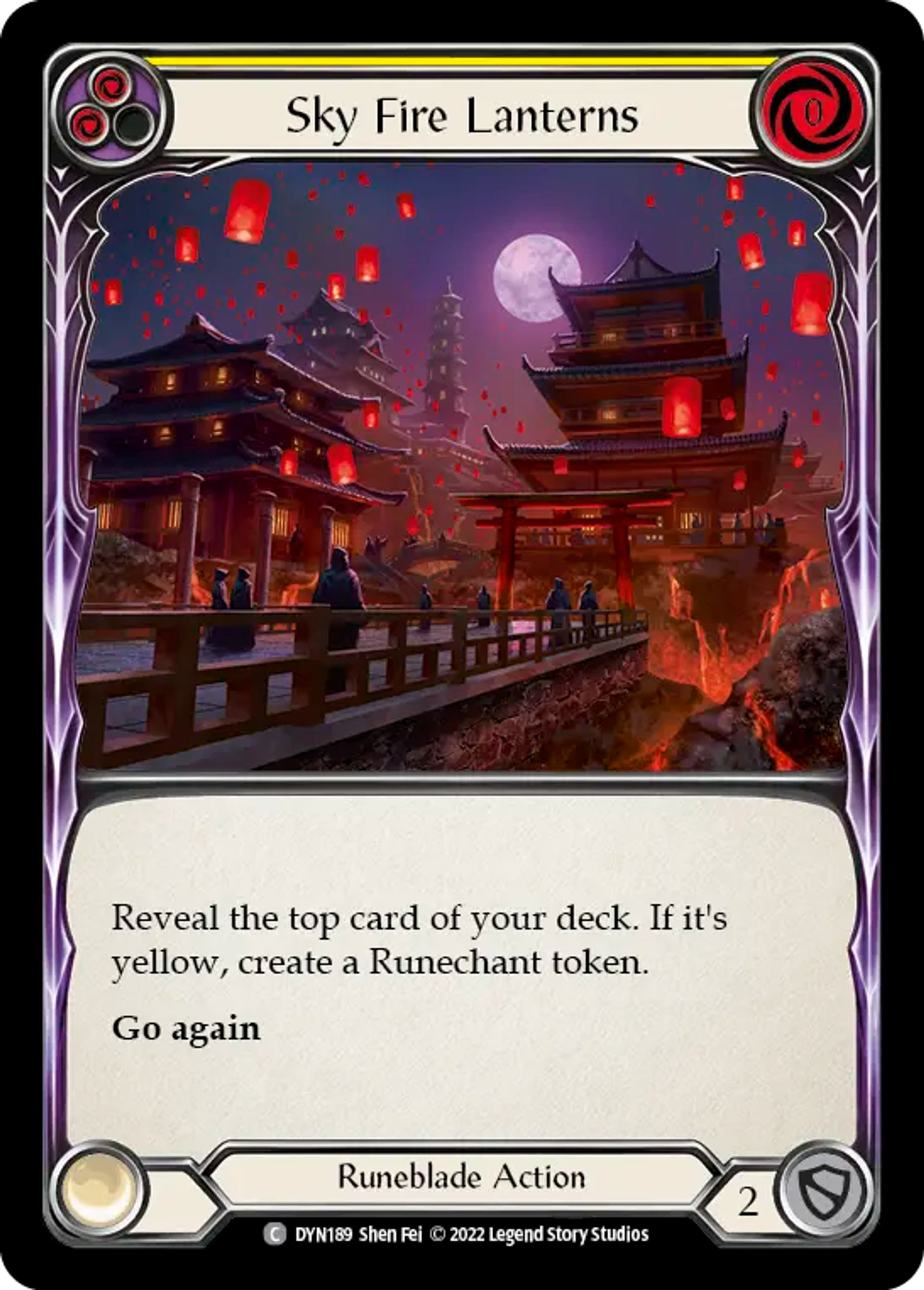 Sky Fire Lanterns (Yellow) — Dynasty — Flesh and Blood