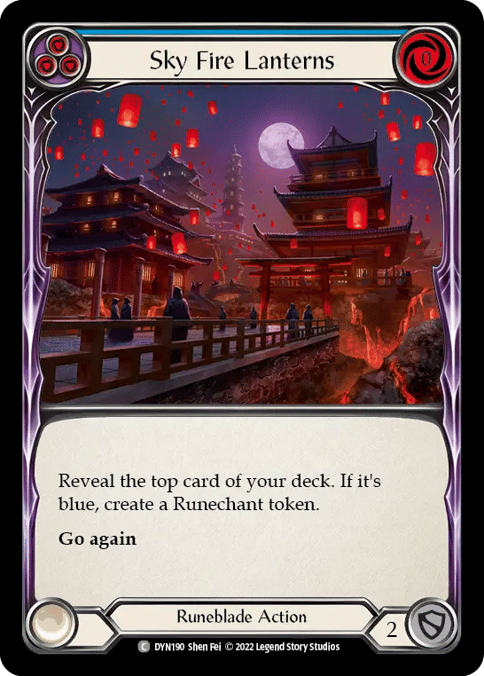 Sky Fire Lanterns (Blue) — Dynasty — Flesh and Blood