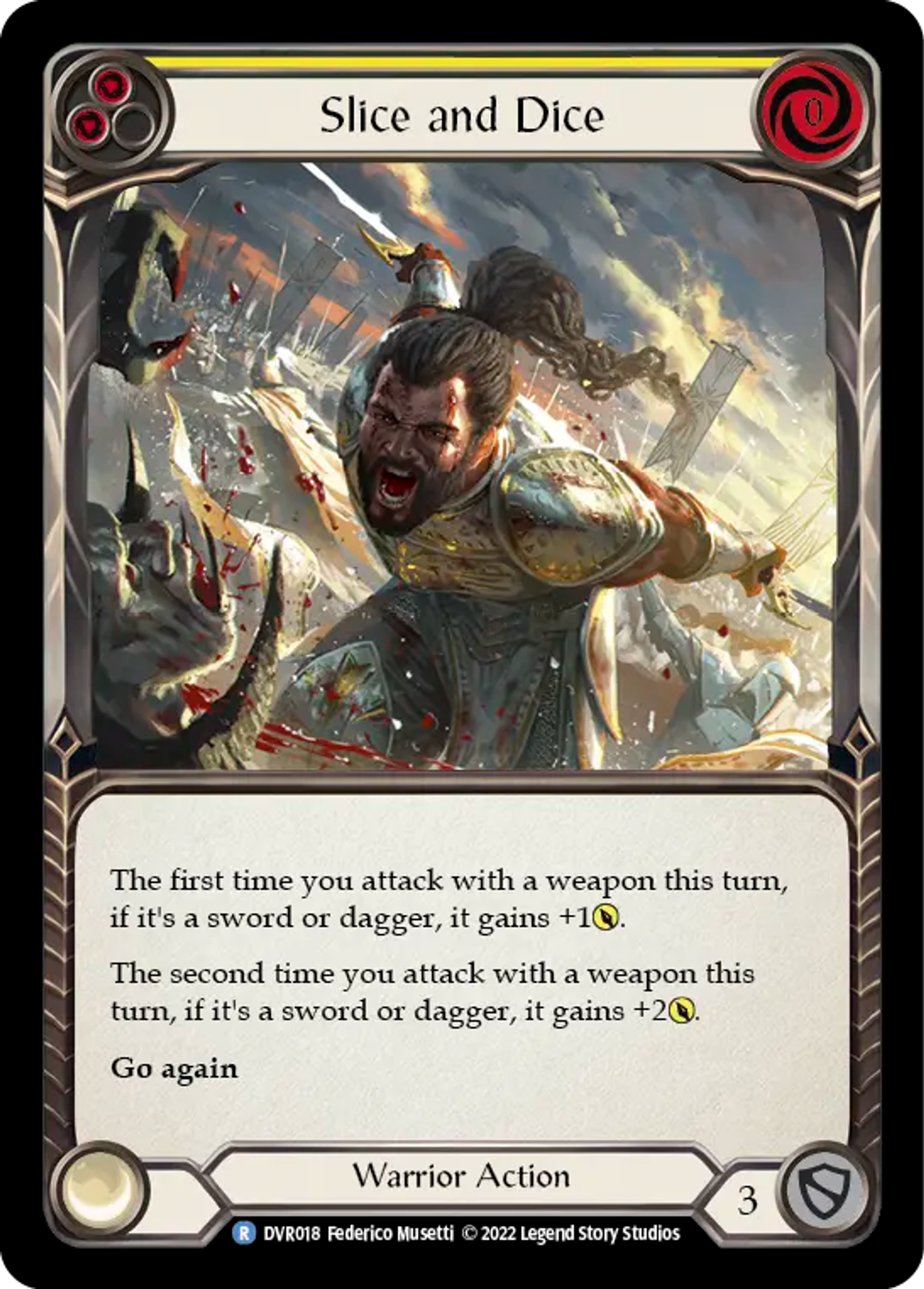 Slice and Dice (Yellow) — Classic Battles: Rhinar vs Dorinthea — Flesh and Blood