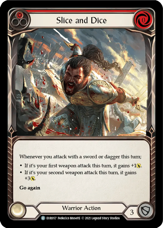 Slice and Dice (Red) — Everfest — Flesh and Blood