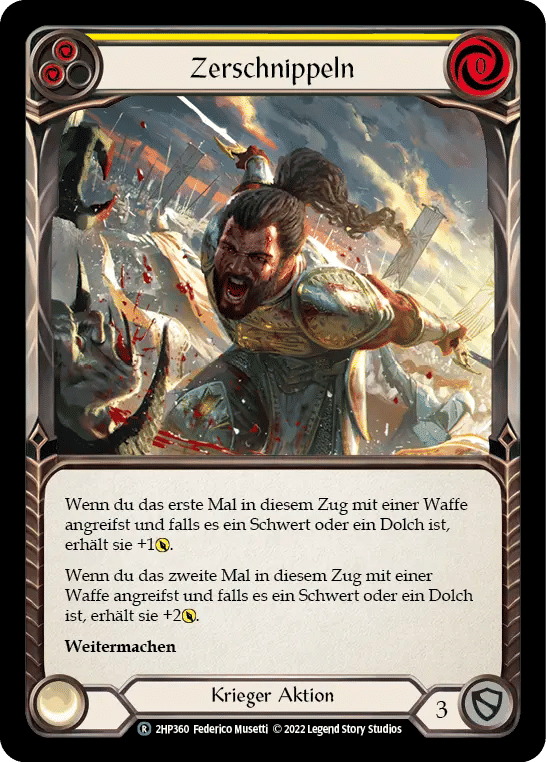 Slice and Dice (Yellow) — History Pack 2 - Black Label — Flesh and Blood