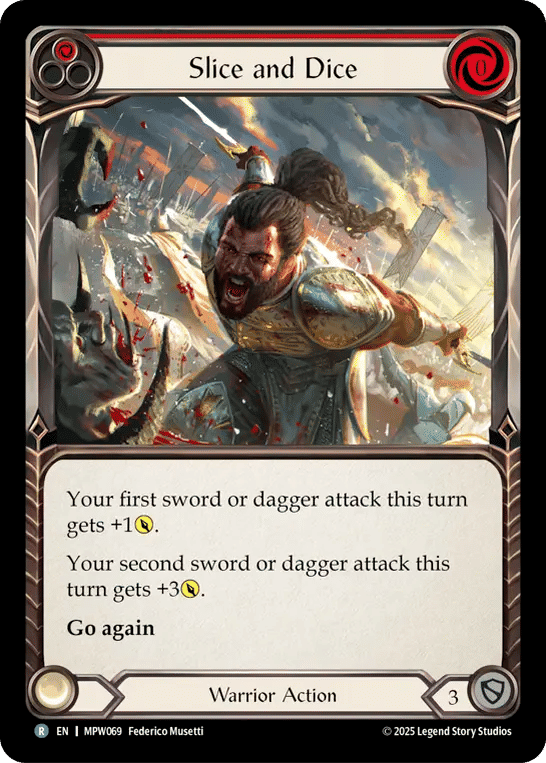 Slice and Dice (Red) — Mastery Pack Warrior — Flesh and Blood
