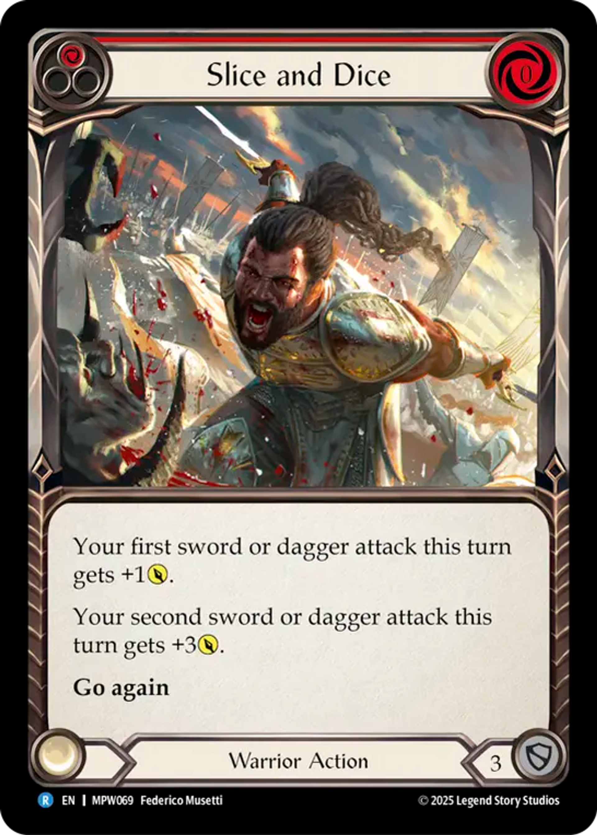 Slice and Dice (Red) — Mastery Pack Warrior — Flesh and Blood