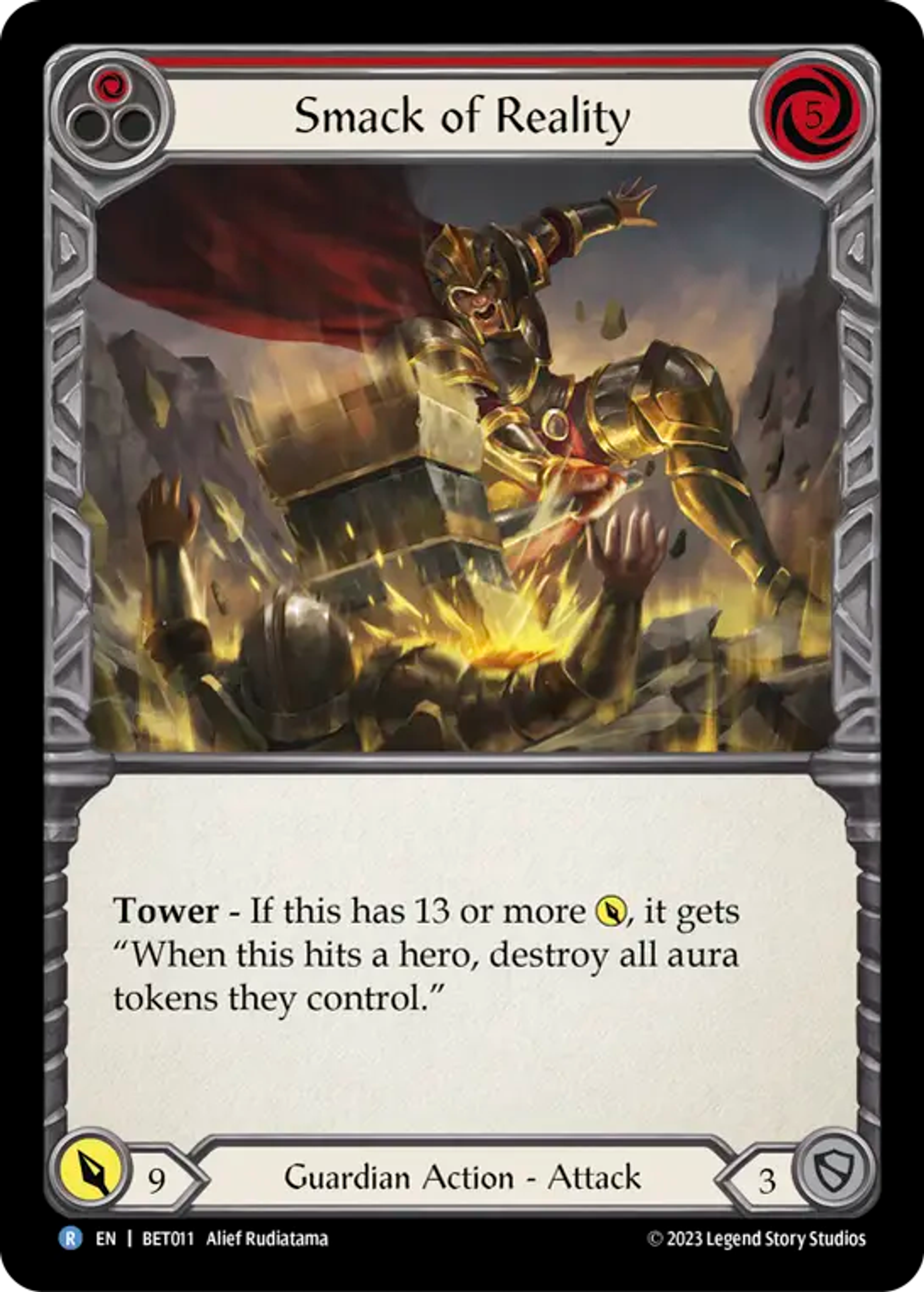 Smack of Reality (Red) — Betsy - Heavy Hitters Blitz Deck — Flesh and Blood