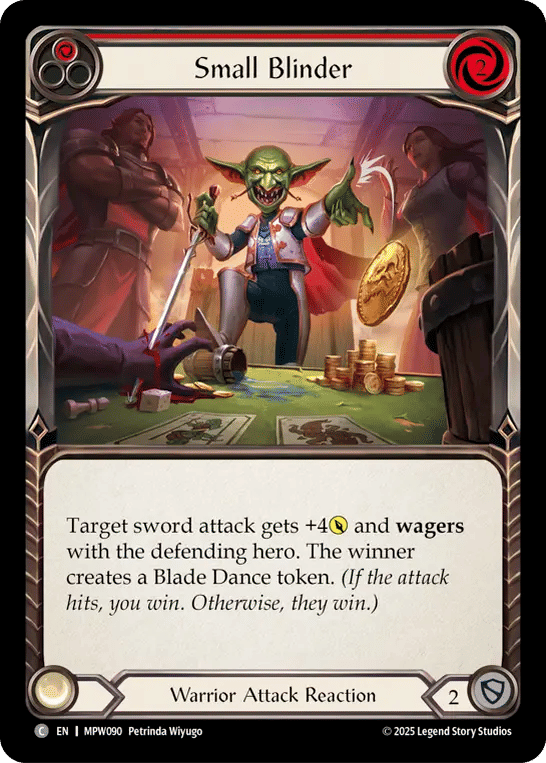Small Blinder (Red) — Mastery Pack Warrior — Flesh and Blood