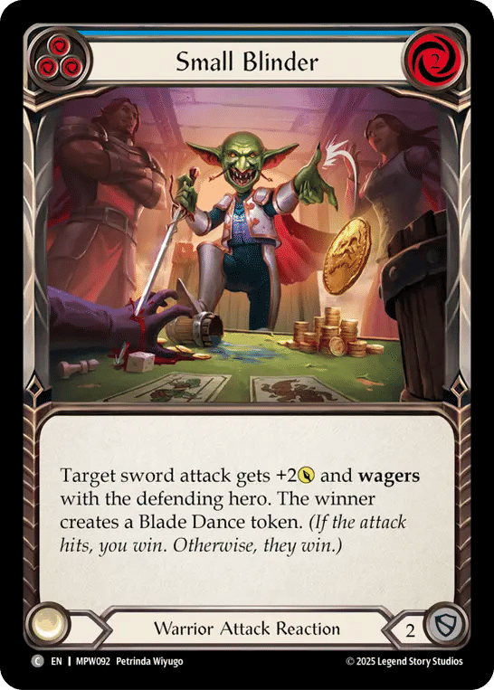 Small Blinder (Blue) — Mastery Pack Warrior — Flesh and Blood