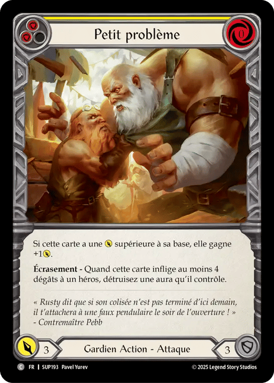 Petit problème — Super Slam — Flesh and Blood