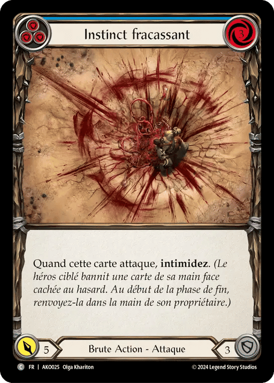 Instinct fracassant — Armory Deck - Kayo, Armed and Dangerous — Flesh and Blood