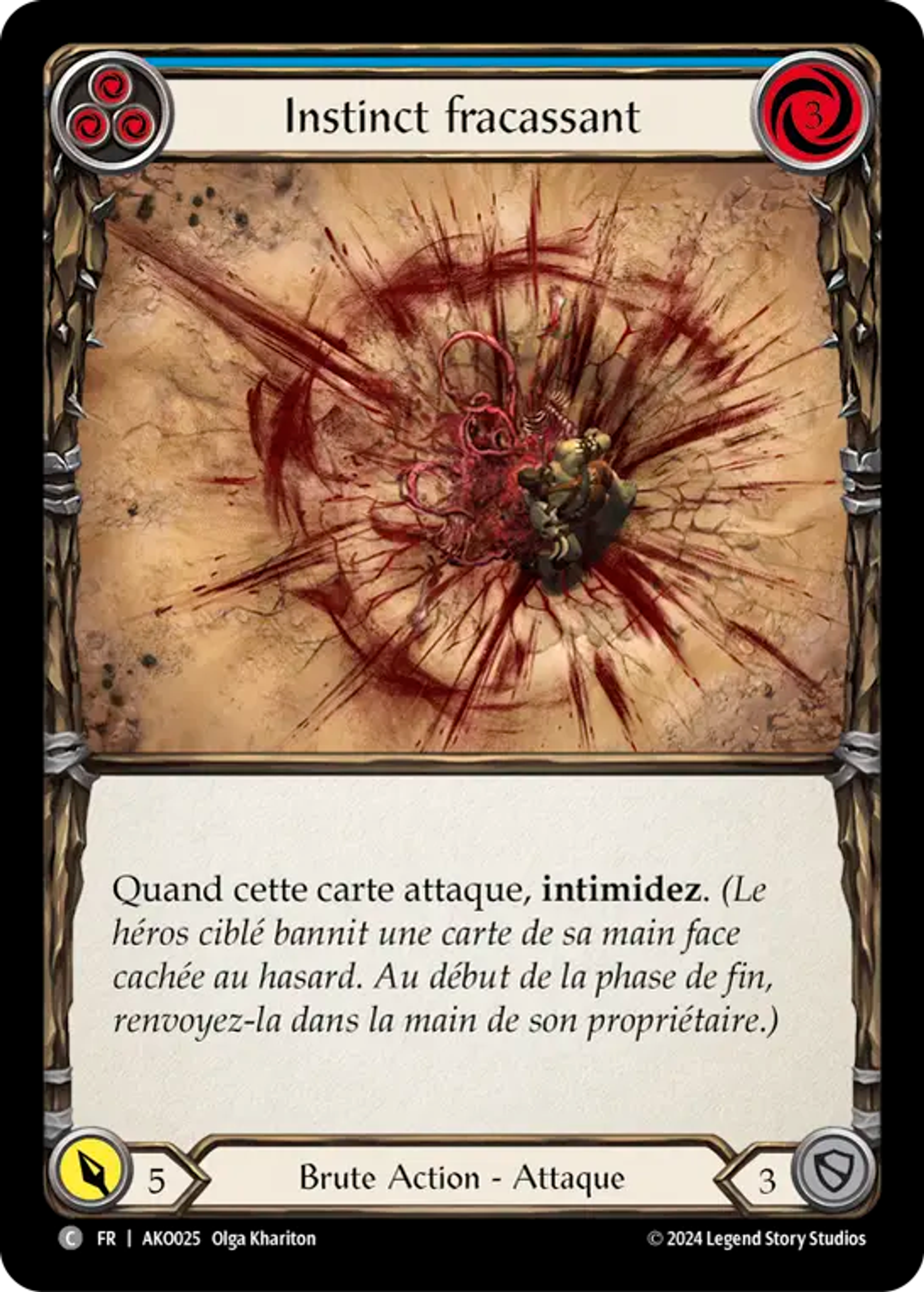 Instinct fracassant — Armory Deck - Kayo, Armed and Dangerous — Flesh and Blood