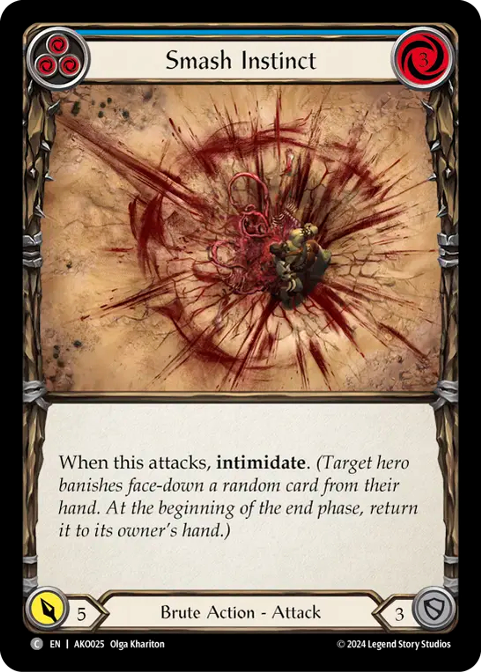Instinct fracassant — Armory Deck - Kayo, Armed and Dangerous — Flesh and Blood