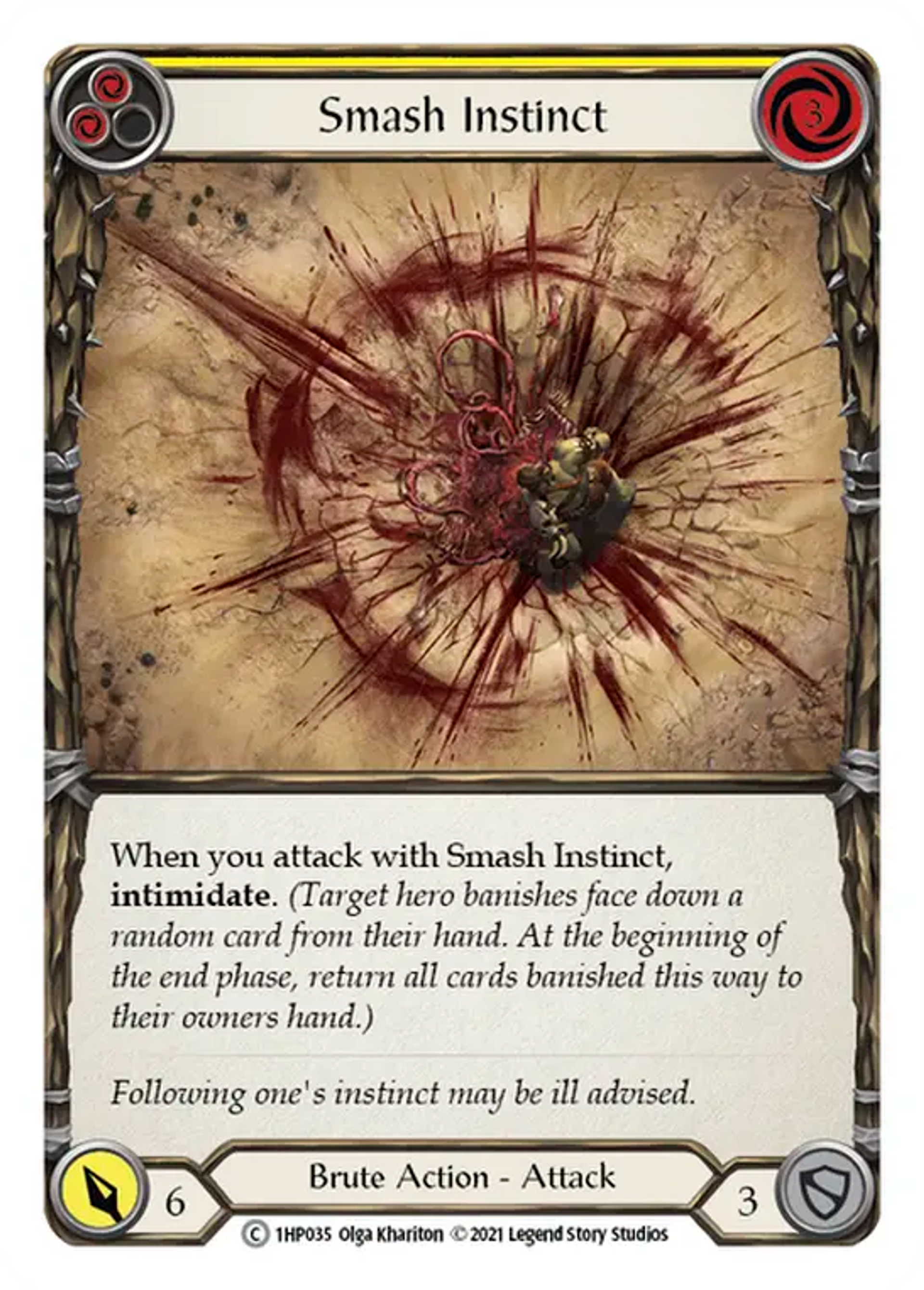 Smash Instinct (Yellow) — History Pack 1 — Flesh and Blood