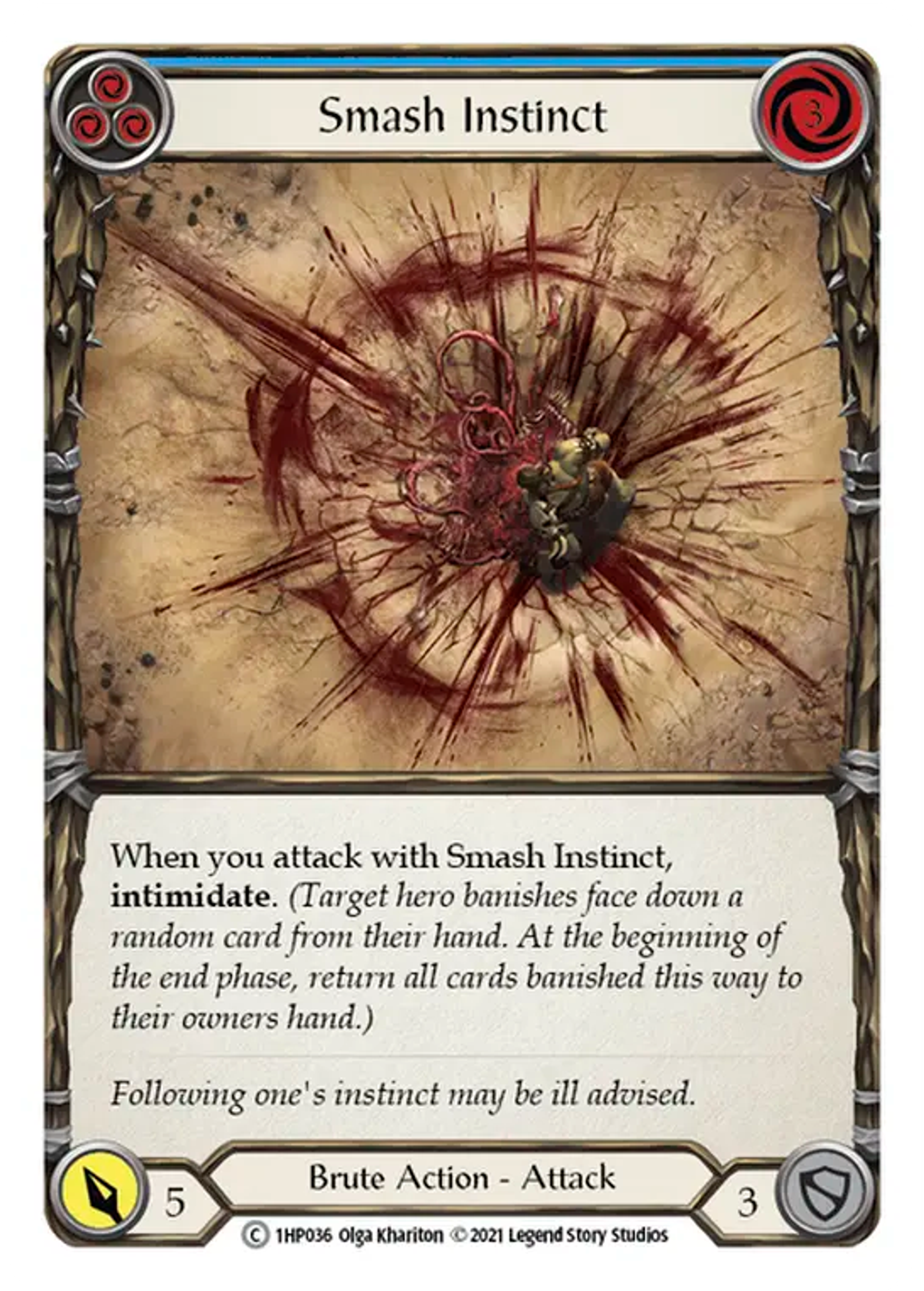 Smash Instinct (Blue) — History Pack 1 — Flesh and Blood