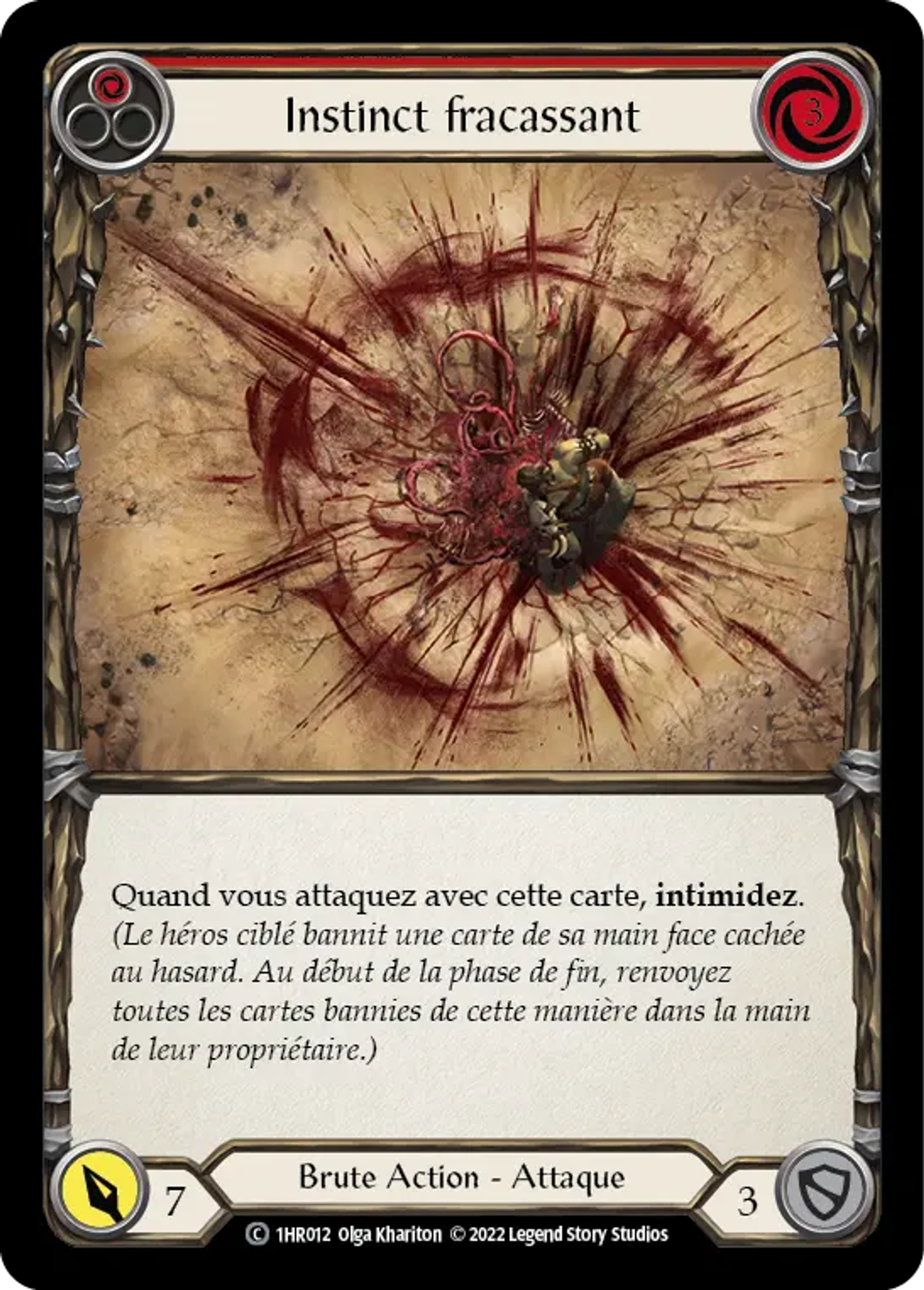Instinct fracassant — Rhinar - Blitz Deck — Flesh and Blood