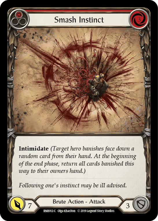 Smash Instinct (Red) — Rhinar, Reckless Rampage - Hero Deck — Flesh and Blood