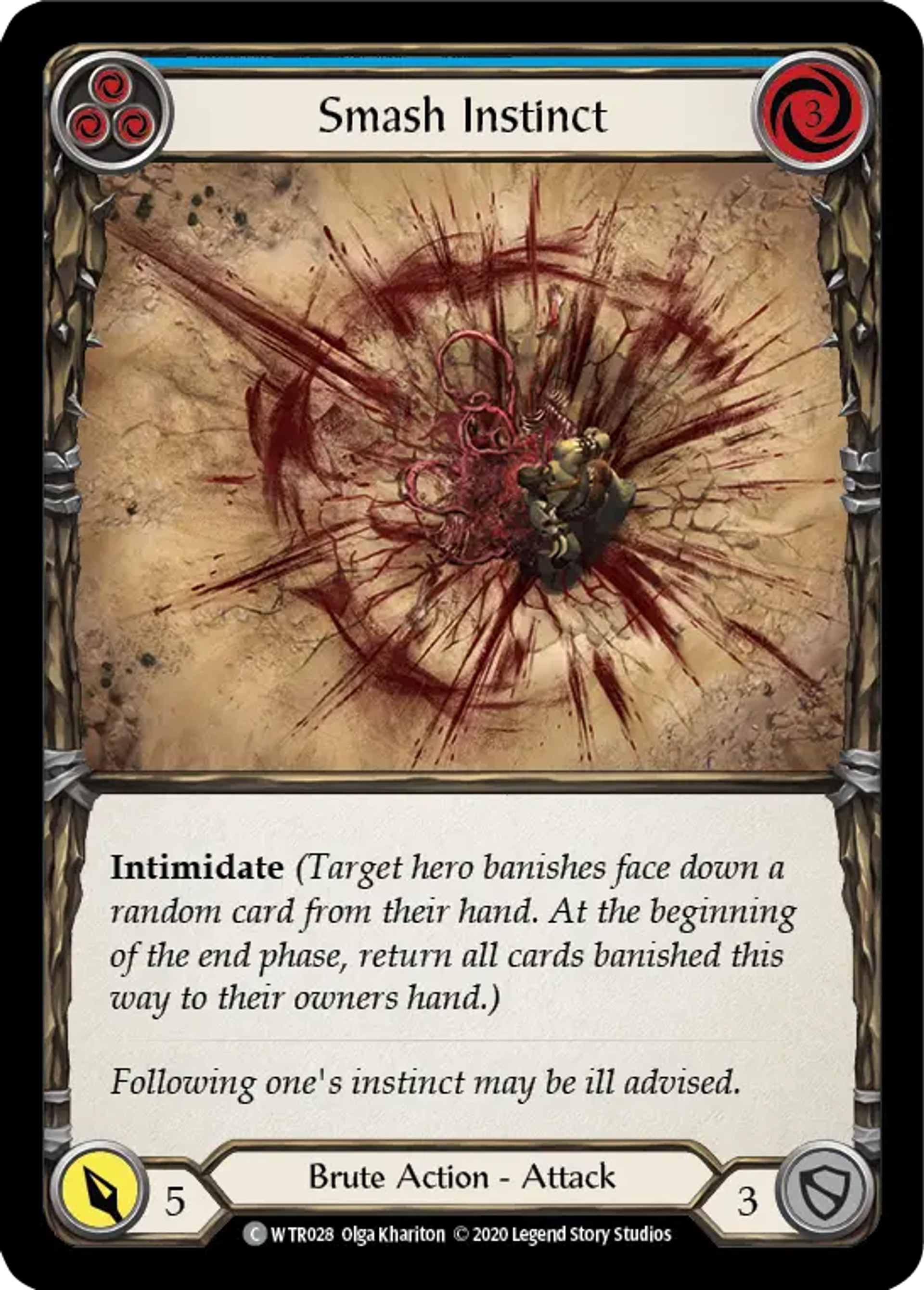 Smash Instinct (Blue) — Welcome to Rathe - Unlimited — Flesh and Blood