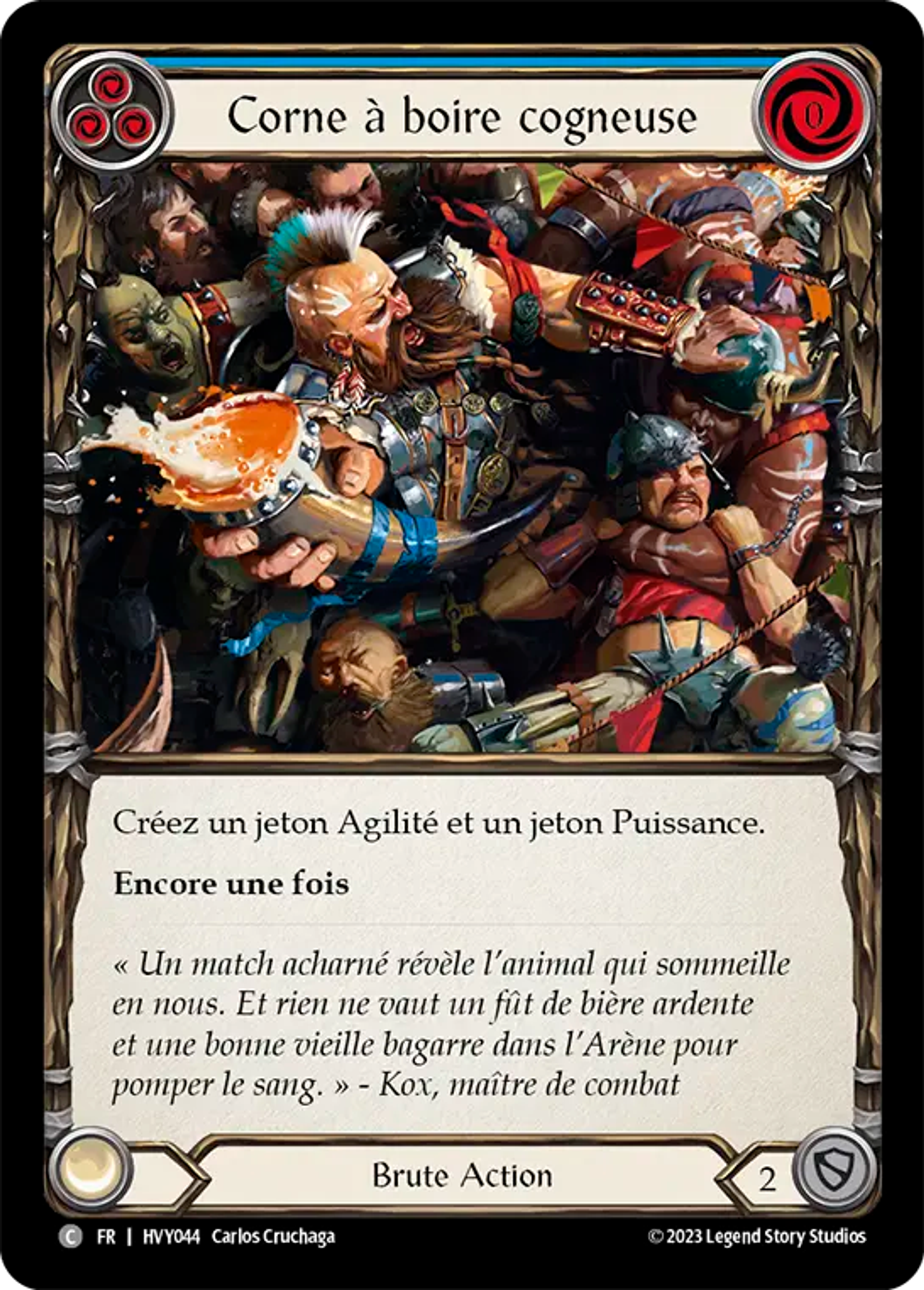 Corne à boire cogneuse — Heavy Hitters — Flesh and Blood