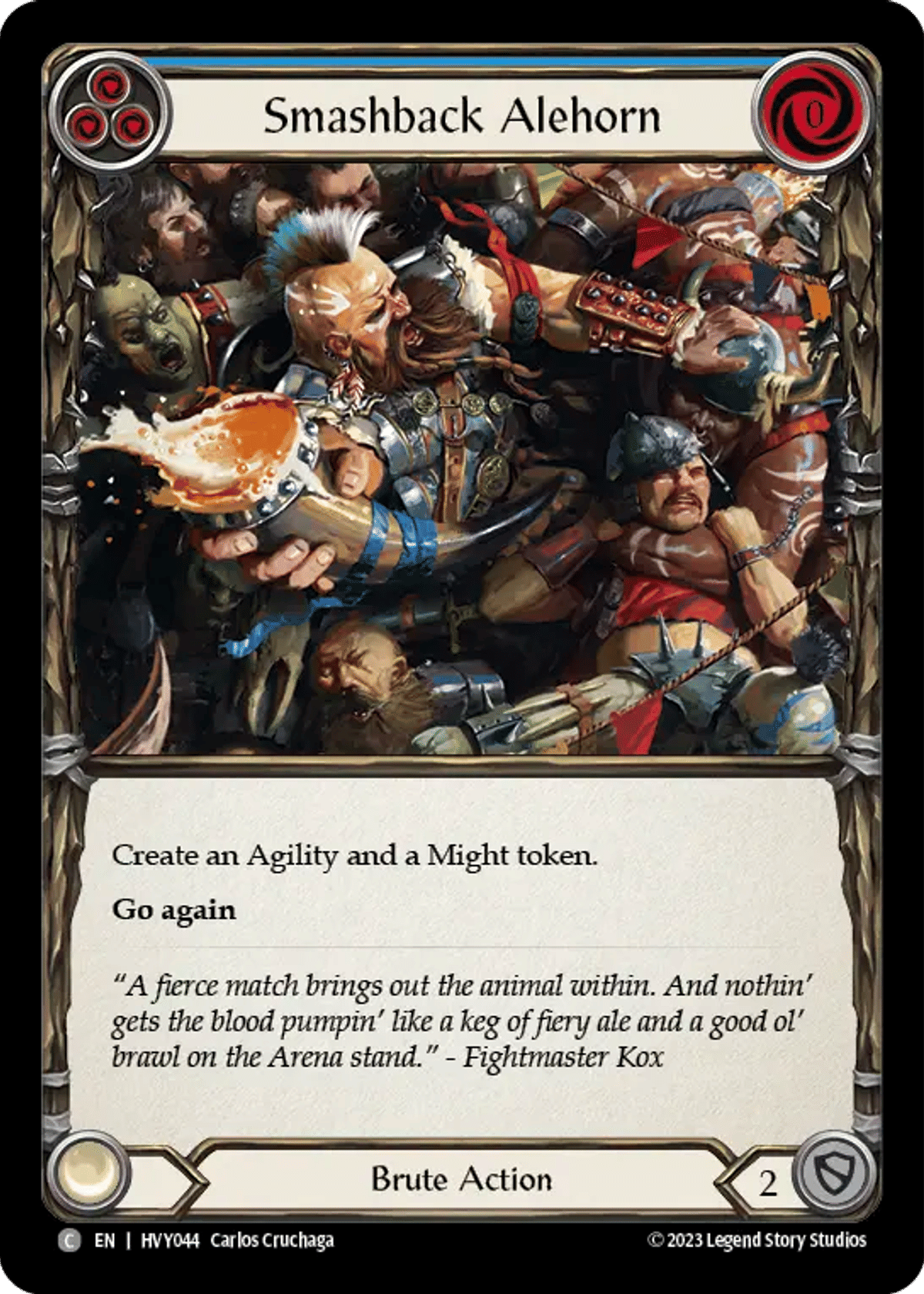 Smashback Alehorn (Blue) from Heavy Hitters - Flesh and Blood