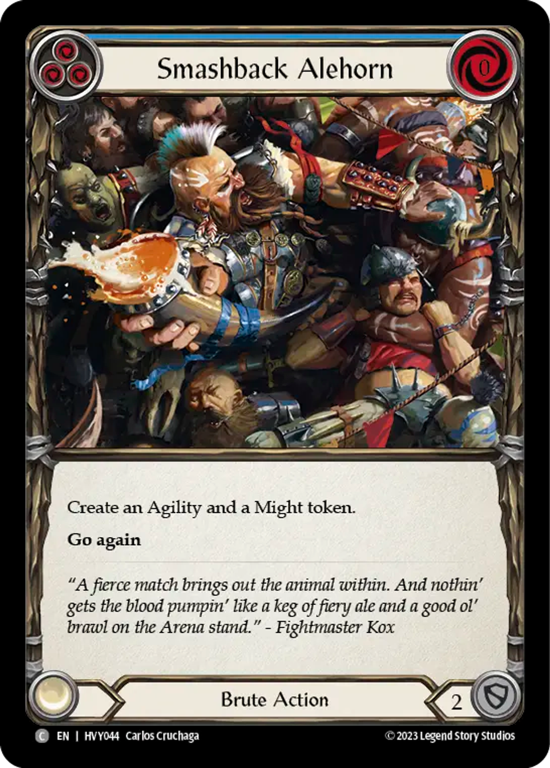 Smashback Alehorn (Blue) — Heavy Hitters — Flesh and Blood
