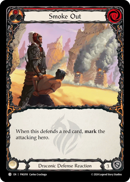 Smoke Out (Red) — The Hunted Blitz Deck - Fang — Flesh and Blood
