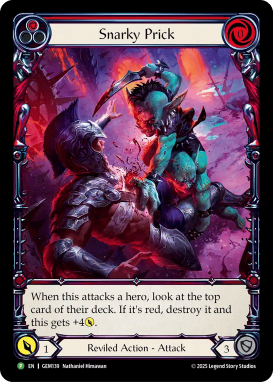 Snarky Prick — GEM - Pack 4 — Flesh and Blood