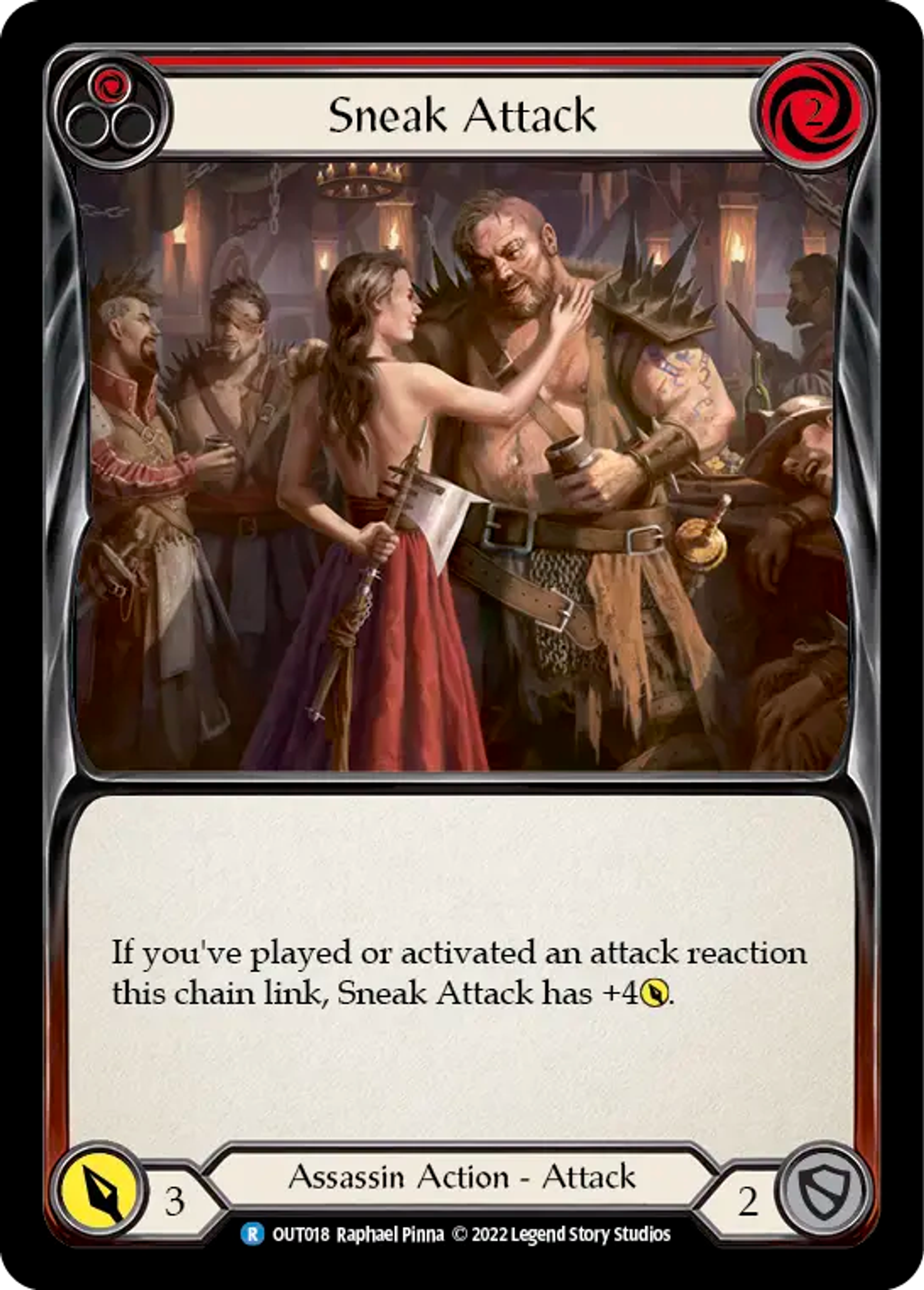 Sneak Attack (Red) — Outsiders — Flesh and Blood