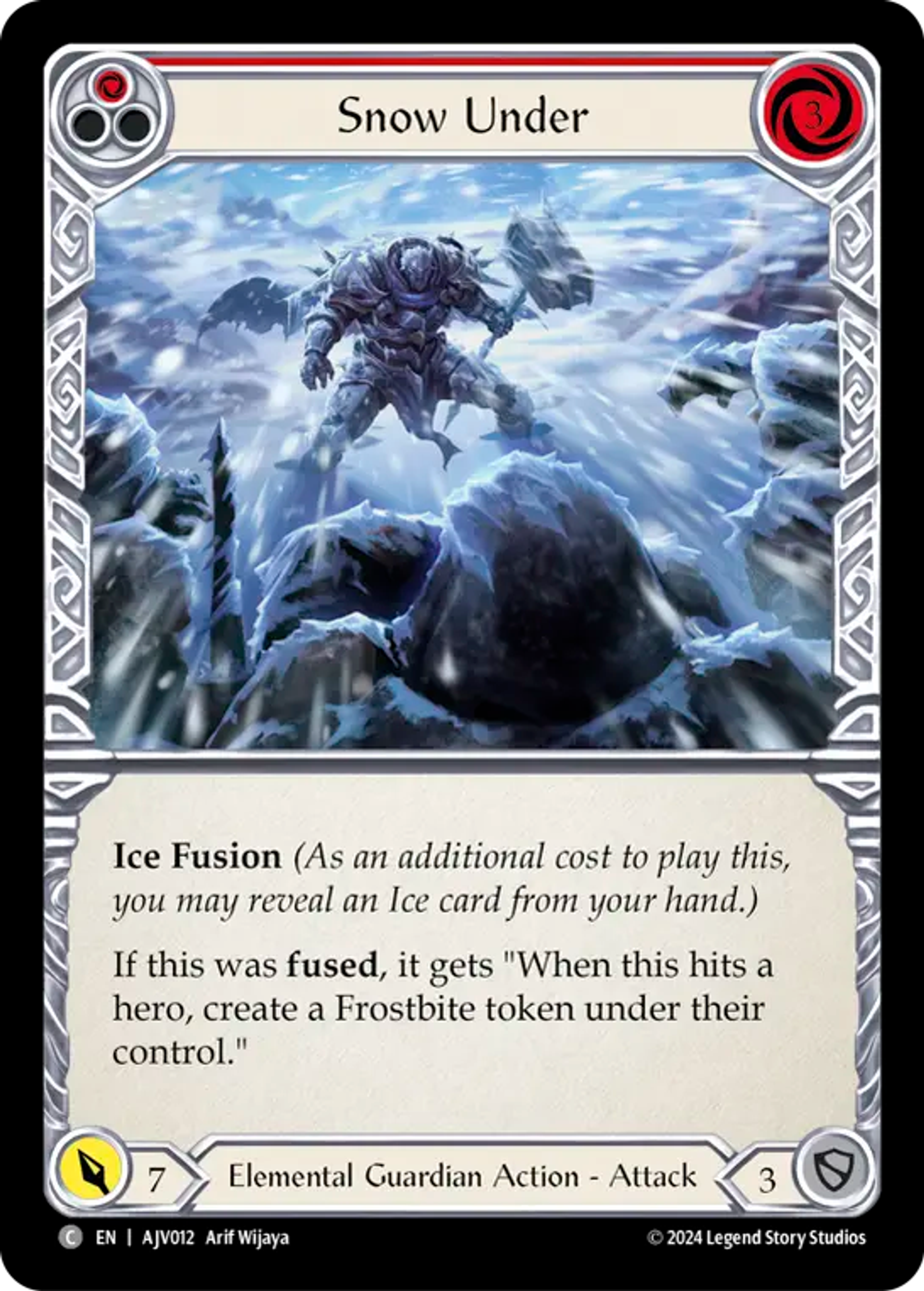 Snow Under (Red) — Armory Deck Origins - Jarl Vetreiði — Flesh and Blood