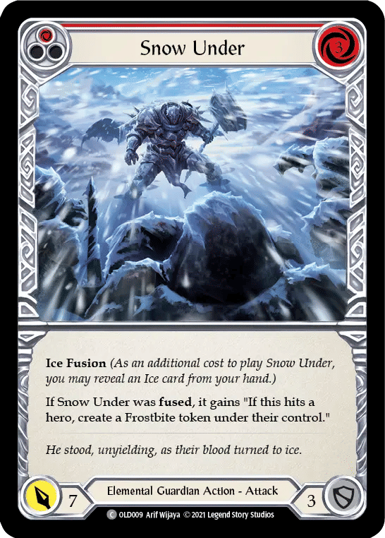 Snow Under (Red) — Oldhim - Blitz Deck — Flesh and Blood