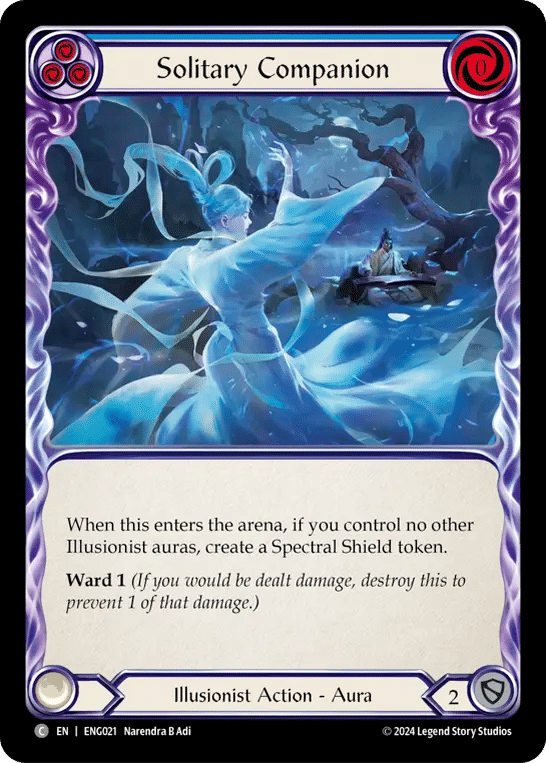Solitary Companion (Blue) — Enigma - Blitz Deck — Flesh and Blood