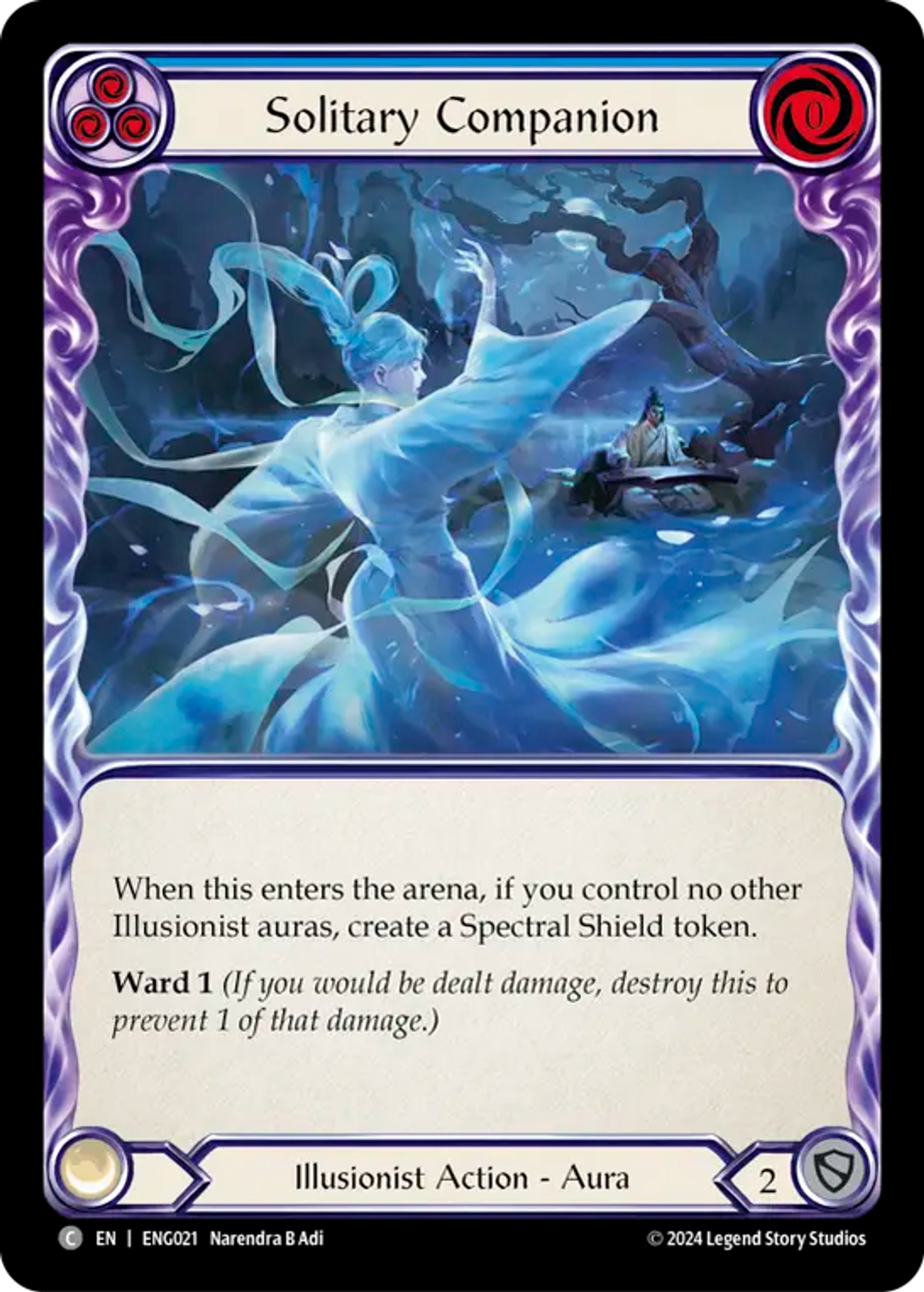 Solitary Companion (Blue) — Enigma - Blitz Deck — Flesh and Blood