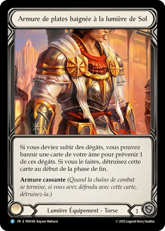 Armure de plates baignée à la lumière de Sol — Compendium of Rathe — Flesh and Blood