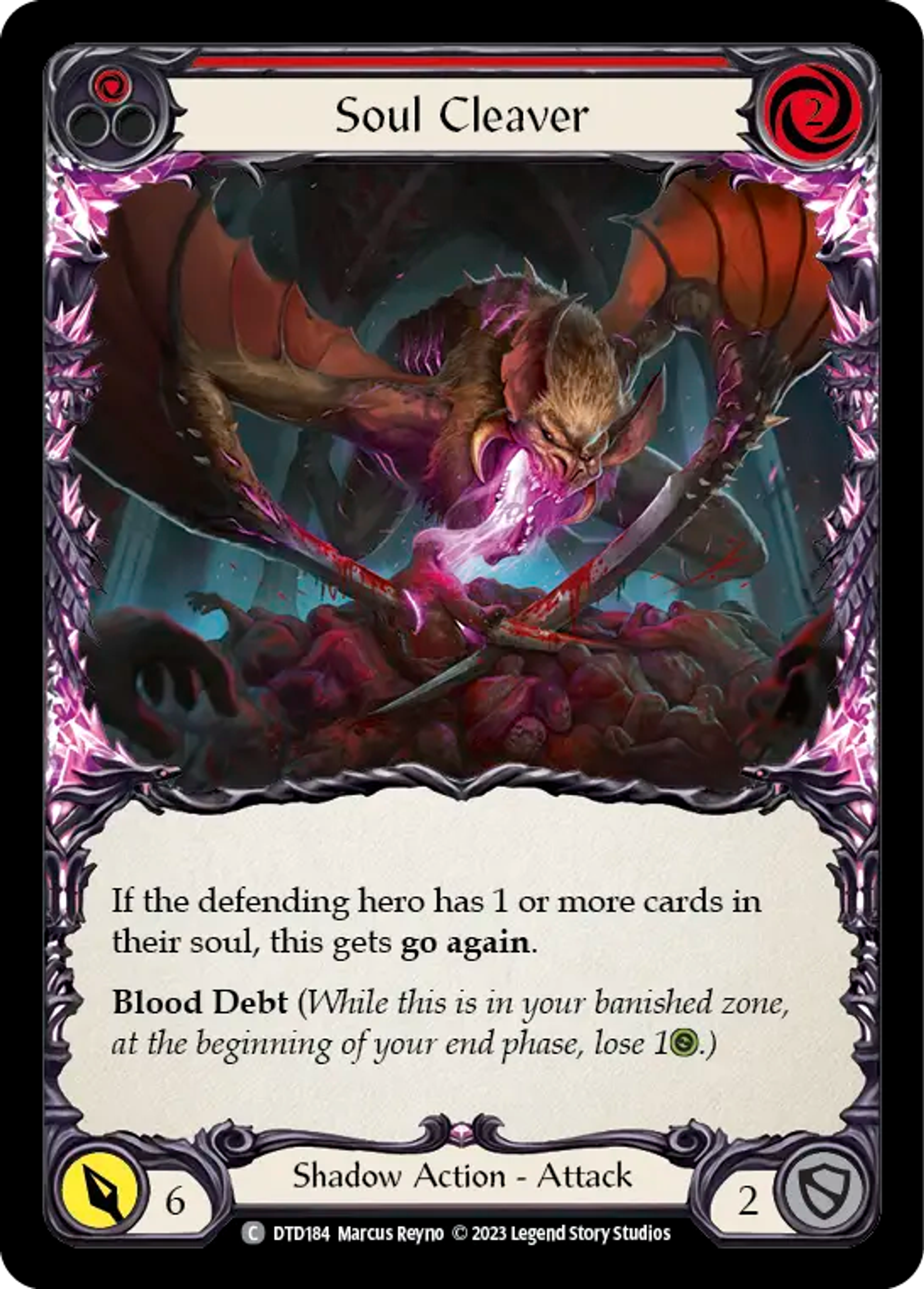 Soul Cleaver (Red) — Dusk till Dawn — Flesh and Blood