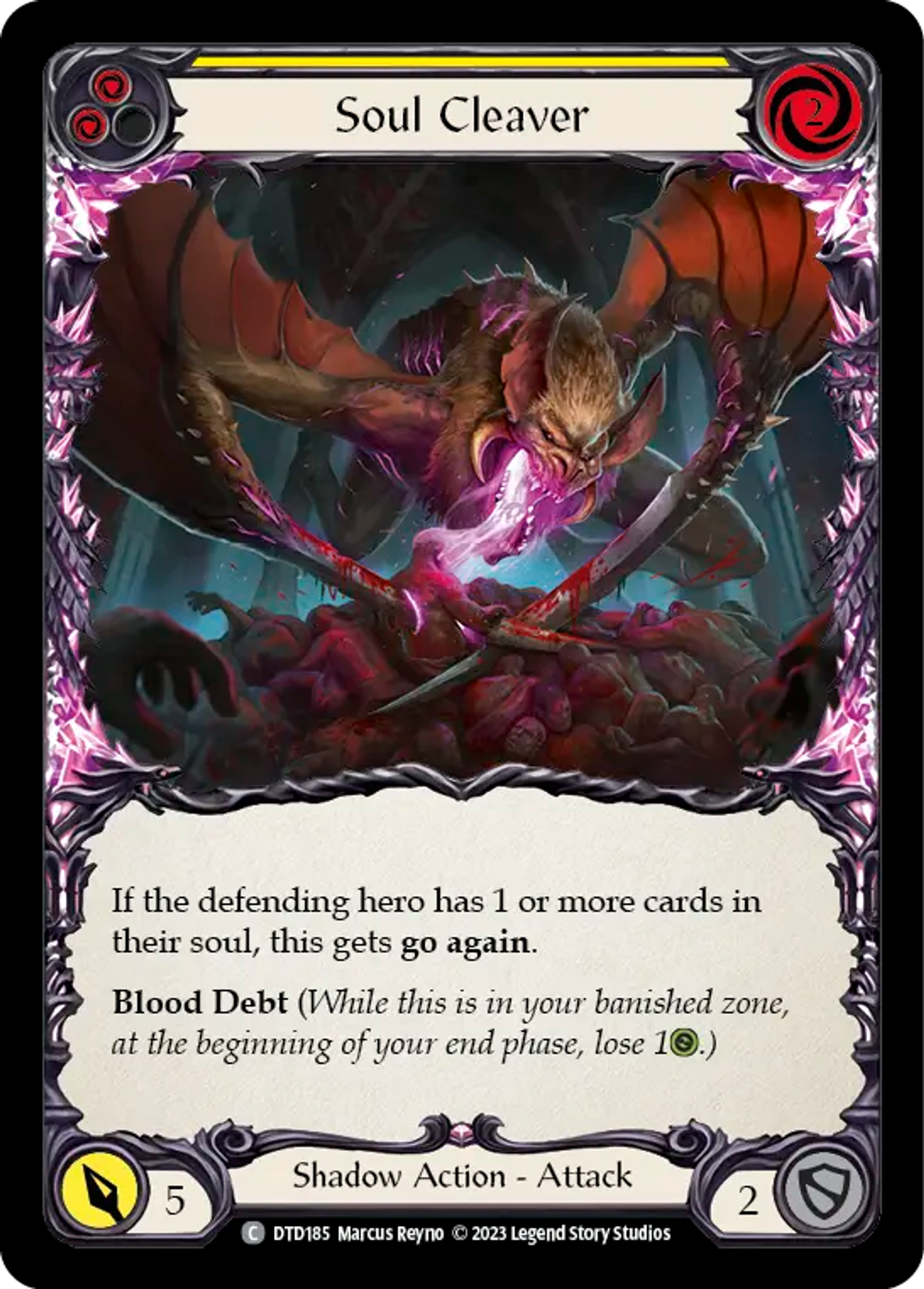Soul Cleaver (Yellow) — Dusk till Dawn — Flesh and Blood