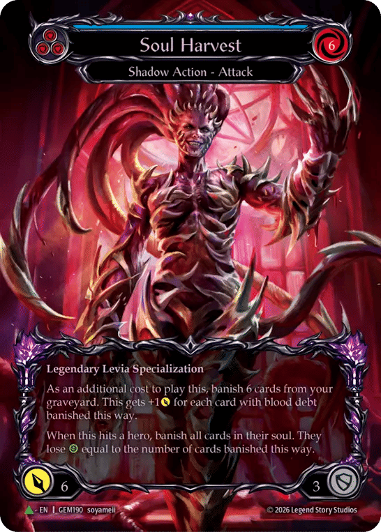 Soul Harvest (Blue) — GEM - Pack 6 — Flesh and Blood