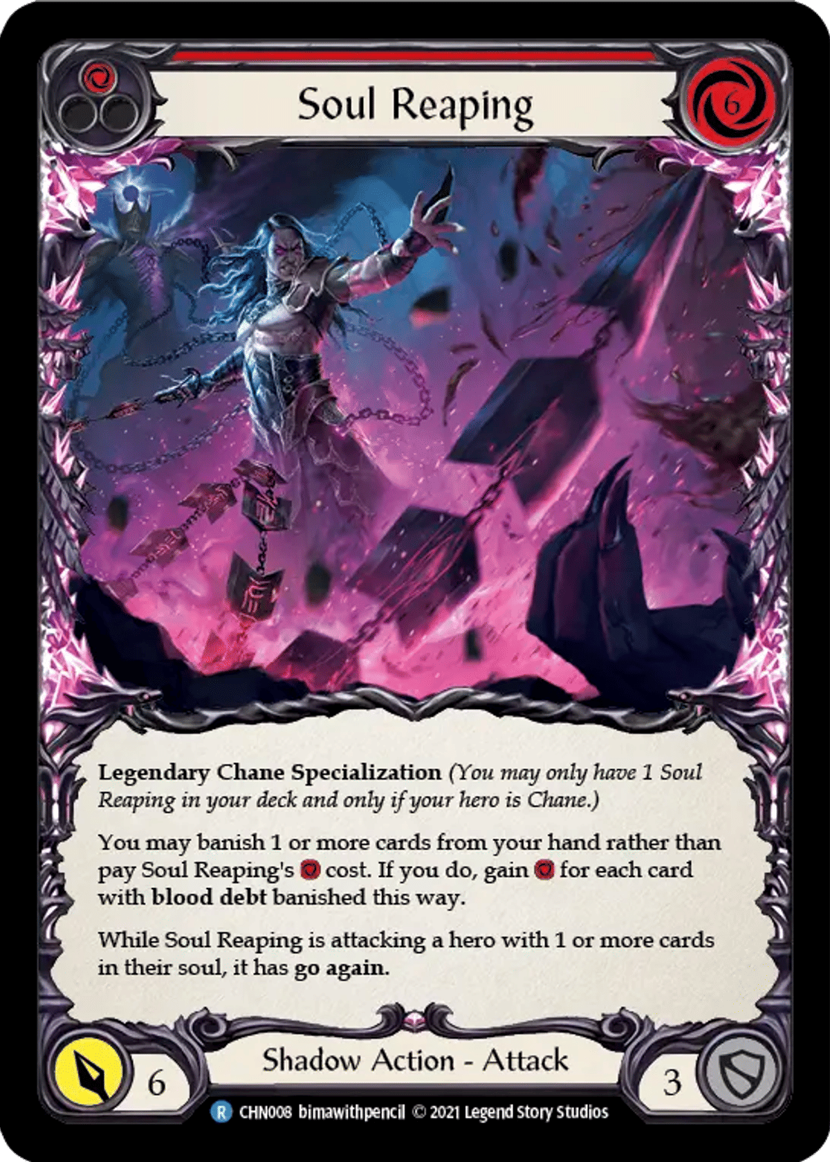 Soul Reaping (Red) from Chane - Blitz Deck - Flesh and Blood