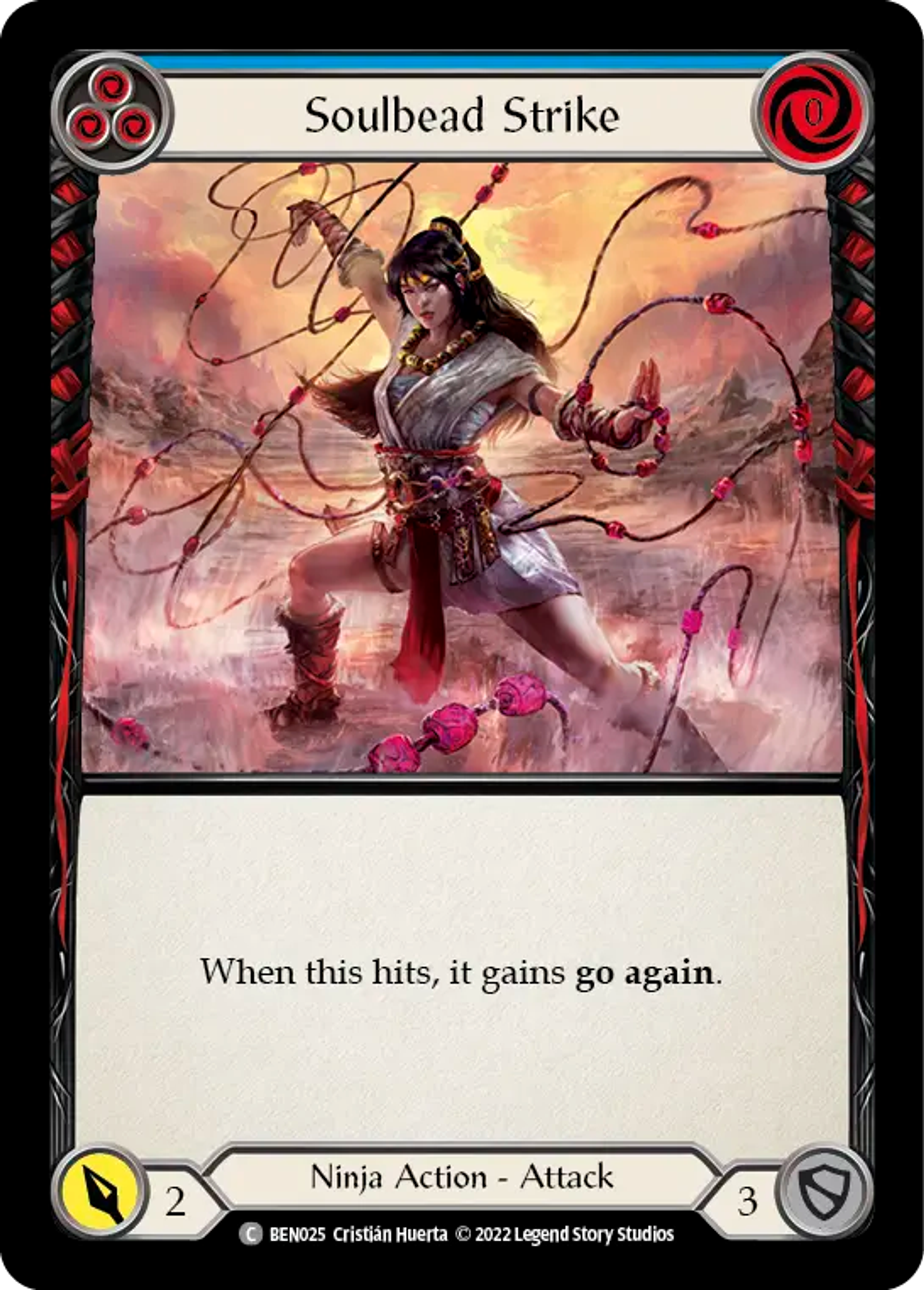 Soulbead Strike (Blue) — Benji - Blitz Deck — Flesh and Blood
