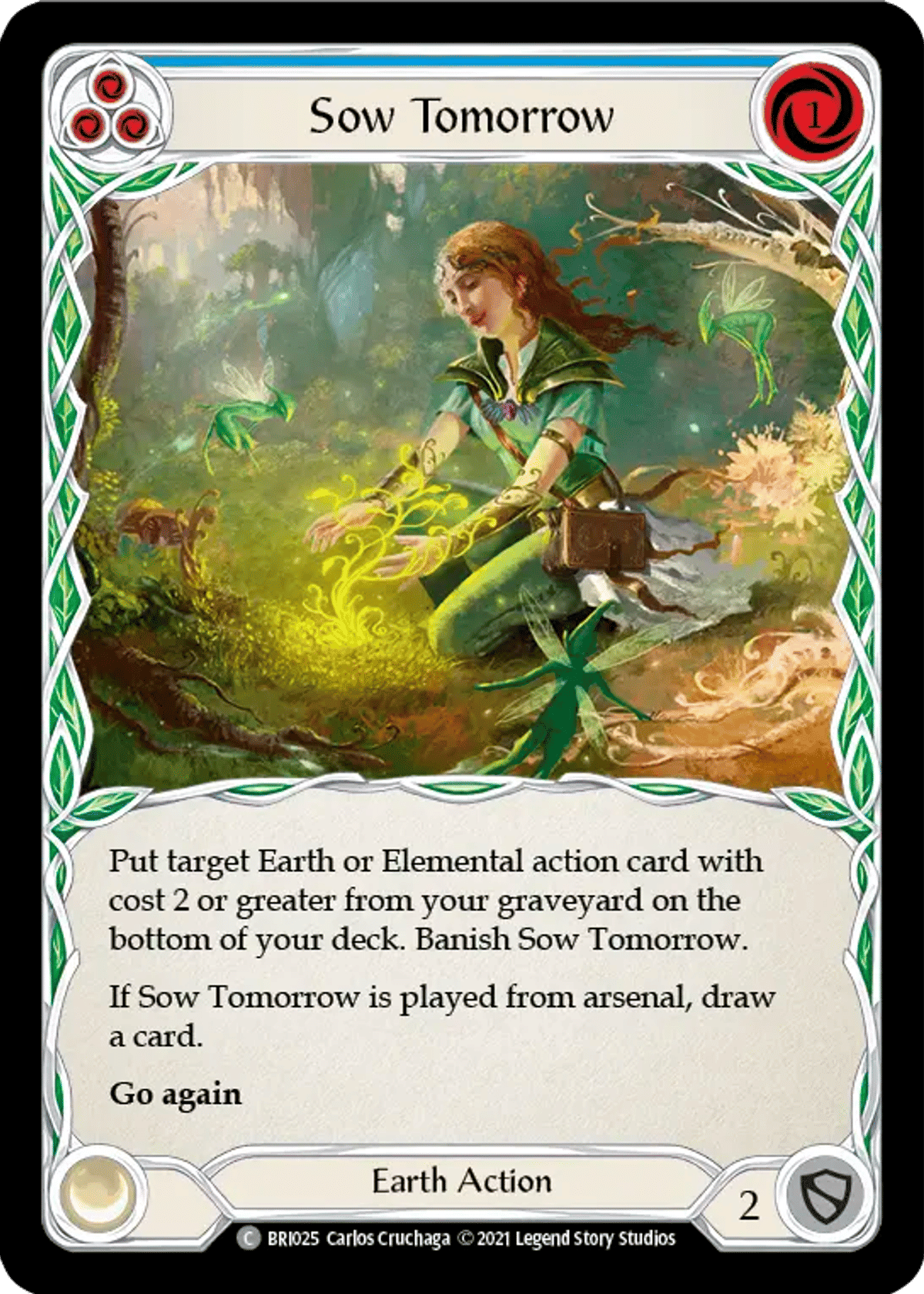Sow Tomorrow (Blue) from Briar - Blitz Deck - Flesh and Blood