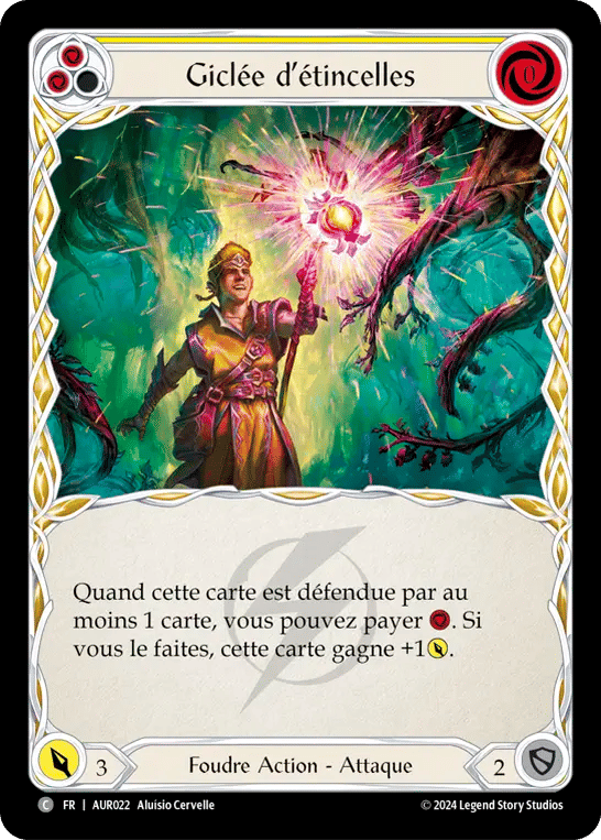 Giclée d’étincelles — 1st Strike - Aurora — Flesh and Blood